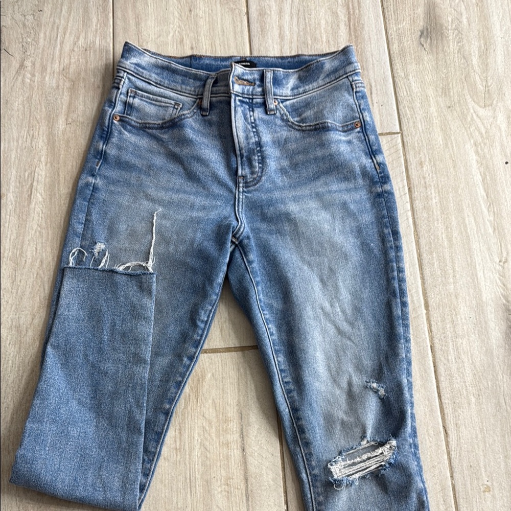 Express Skinny Mid Rise Jeans